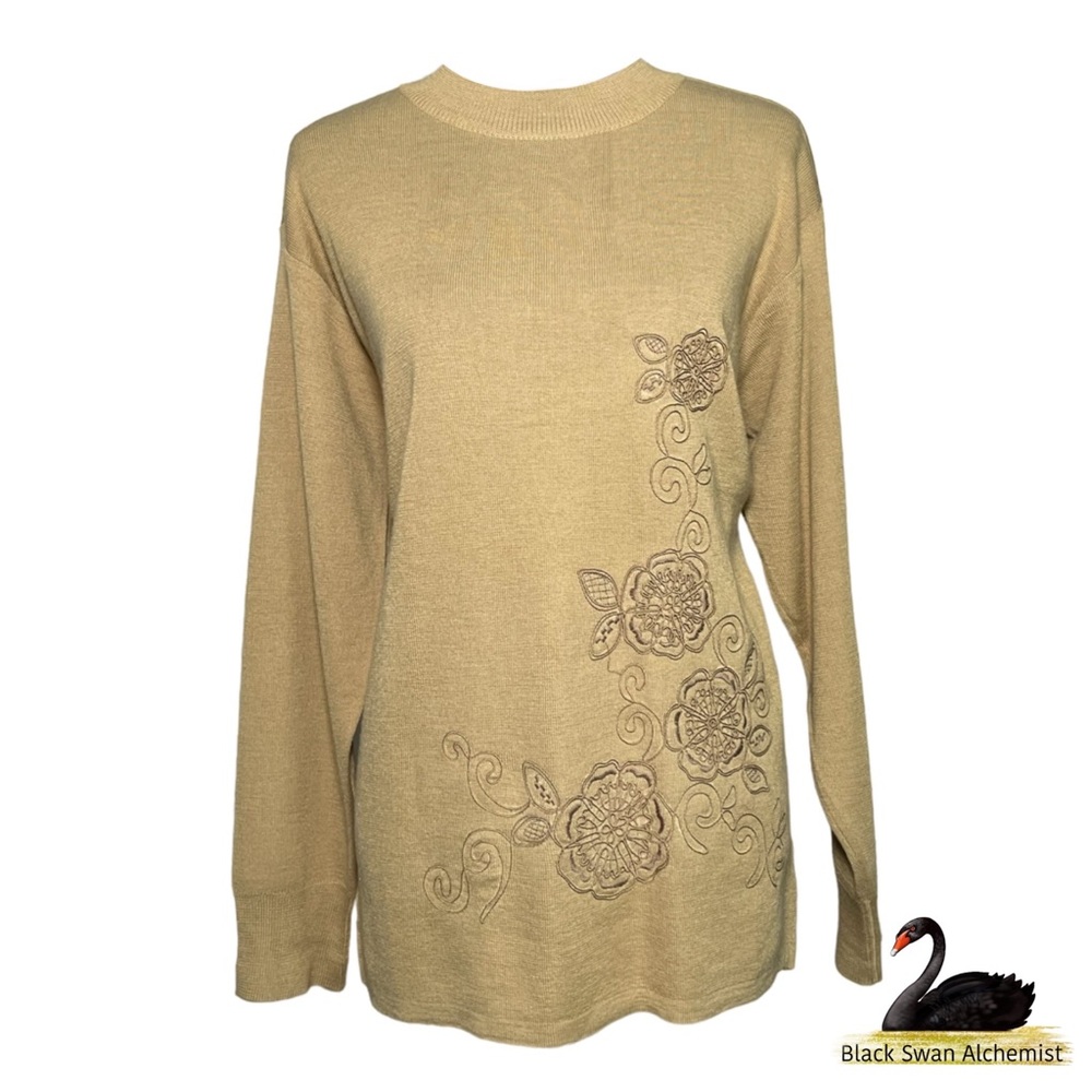 Vintage Autumn Creations Embroidered Sweater